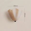 Ljojo Modern Vintage Glass Petal LED Wall Lamp Art Creative Lights for Bedroom Home Chandelier