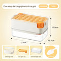 Ljojo Mini Ice Cube Tray with Lid and Bin: Spill-resistant Ice Maker for Cocktails