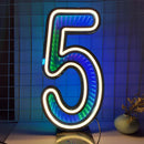 Ljojo™ Starry Sky Tunnel Neon Numbers Sign - Double-Sided 3D Lights