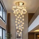 Ljojo LED Pendant Staircase Chandeliers for Modern Living Room Lighting