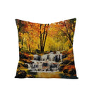 Ljojo Maple Leaf Sunflower Pillowcase for Living Room Bedroom Decor, 45*45cm