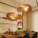 Chines Style Bamboo Woven Chandelier Tea Room LED Lighting by Ljojo