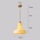 Ljojo Bauhaus Glass Pendant Lamp Ceiling Suspension for Kitchen Island Bedroom Dining Room