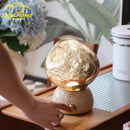 Glass Marble Table Lamp USB Charging Touch Switch Art Decor by Ljojo