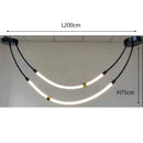 Ljojo Silicone Pendant Light Chandelier Nordic Modern Art LED Lamp Dining Room Bar Hall