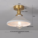 Ljojo LED Ceiling Light: Modern Style, Copper Ceramic, Indoor Home Lighting