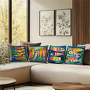 Colorful Fish Pattern Pillow Cover by Ljojo - Sofa Bedroom Car Cushion Cover