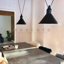 Ljojo Metal Pendant Lamp - Simple Shape for Kitchen Bar, Creative Hanging Light for Bedside