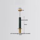 Ljojo Marble Copper LED Pendant Light - Modern Living Room Chandelier