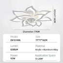Ljojo Lotus Electric Fan French Luxury Ceiling Lamp