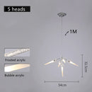 Nordic Modern Firefly Ceiling Chandelier Pendant Lamp for Home Baby Bedroom Living Room - Ljojo