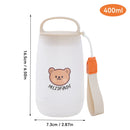 Ljojo Double Wall Water Bottle Cup with Rope Handle for Kids