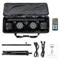 Ljojo™ RGBW LED Par Lights with Carry Bag for Concerts and Events