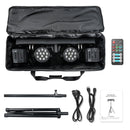 Ljojo™ RGBW LED Par Lights with Carry Bag for Concerts and Events