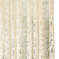 Ljojo Luxury Floral Jacquard Tulle Eyelet Curtains - European Style for Living Room