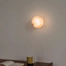 Ljojo Mini Real Marble LED Wall Lamp in Black Gold Copper for Living Room, Bedroom & Kitchen