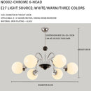 LED Scandinavian Chandelier Pendant Lamp Warm Glass Stylish Lighting for Living Room by Ljojo