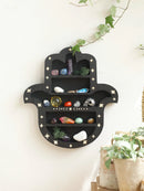 Ljojo™ Lotus Moon Butterfly Essential Oil Crystal Display Wall Shelf - Gothic Boho Home Decor