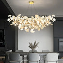 Scandinavian Ginko Leaf Chandelier Light for Living Room | Ljojo