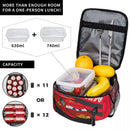 Ljojo Lightning Mcqueen Car Sally Lunch Bag - Portable Thermal Cooler Lunch Box