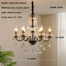 American Black Crystal Chandelier | European Art Decor Ceiling Light by Ljojo