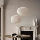 Nordic Circular Restaurant Fabric LED Hanging Lamps by Ljojo - Grand Home Décor Chandeliers