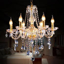 European Gloss Crystal Led Chandelier for Living Room | Interior Lighting Amber Decoration | Ljojo