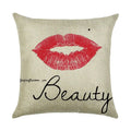 Ljojo Linen Pillowcase 45*45cm for Household Sofa Decor - Love Letter Series