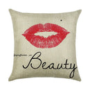 Ljojo Linen Pillowcase 45*45cm for Household Sofa Decor - Love Letter Series
