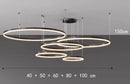 Ljojo LED Ring Pendant Light Chandeliers for Modern Home Decor