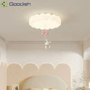 Modern Nordic LED Ceiling Light Rabbit Princess Chandelier for Living Room by Ljojo