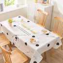 Ljojo Light Luxury Rectangular Tablecloth with Oil-Proof and Anti-Scalding Features
