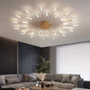 Gold Nordic Round LED Ceiling Chandelier Modern Minimalist Pendant Lamp for Home by Ljojo