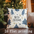 Ljojo Merry Christmas & Let it Snow Pillow Covers for Sofa, Bedroom, Car