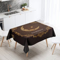 Elegant Ramadan Calligraphy Tablecloth for Eid Décor by Ljojo