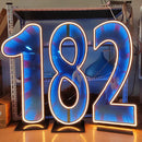 Ljojo™ Starry Sky Tunnel Neon Numbers Sign - Double-Sided 3D Lights