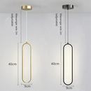 LED Pendant Chandelier Modern Minimalist for Bedroom Living Room Gold Black by Ljojo