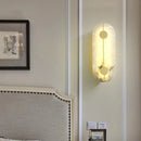 Alabaster Marble Wall Sconce Modern Gold for Bedroom Living Room Decoration by Ljojo