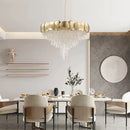 Italian K9 Crystal Pendant Lights Luxury Gold Chandelier for Bedroom Living Dining Room - Ljojo