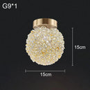 Crystal Ball Wall Lamp Luxury Bedroom Lighting by Ljojo Princess Room Decor Lychee Trendy