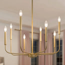 Ljojo Retro Minimalist Black Gold LED Chandelier Pendant Light Modern Stylish Home Decor
