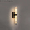 Ljojo Modern Long Strip Mesh Wall Lights LED Fixtures for Home Decor in Bedroom