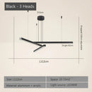Ljojo Modern Nordic LED Pendant Lamp Chic Aluminum Golden Black Dining Room Fixture