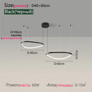 Ljojo Minimalist Aluminum Pendant Light Chandelier for Home Room Decoration