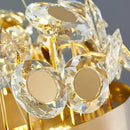 Ljojo Luxury Crystal Chandelier: Modern Pendant Lighting for Living Room, Kitchen, or Island.