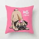Cute Pug Bulldog Pillowcase for Living Room Decor - Ljojo Home Decor