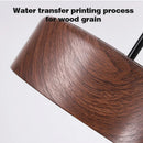Nordic LED Ceiling Light Circular Walnut Wood Grain Aisle Light by Ljojo