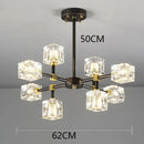 Crystal Chandelier Pendant Light by Ljojo - Luxury Living Room Ceiling Lamp Fixture