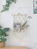 Ljojo™ Macrame Floating Wall Shelf for Modern Home Decor