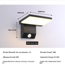 18W Outdoor Rotatable Wall Lamp Waterproof Night Light for Garden Courtyard Balcony by Ljojo